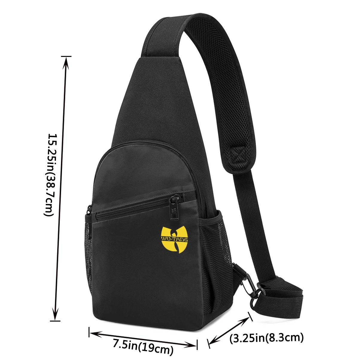 Wu Tang Clan Print Chest Bag M - Sling Backpack Shoulder recension och pris